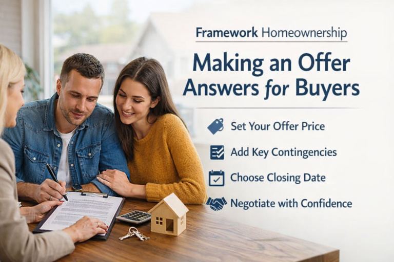 Framework Homeownership Making an Offer Answers for Buyers