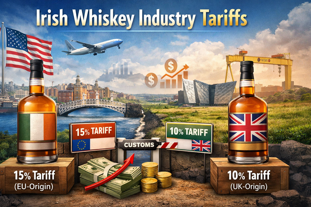 Irish whiskey industry tariffs