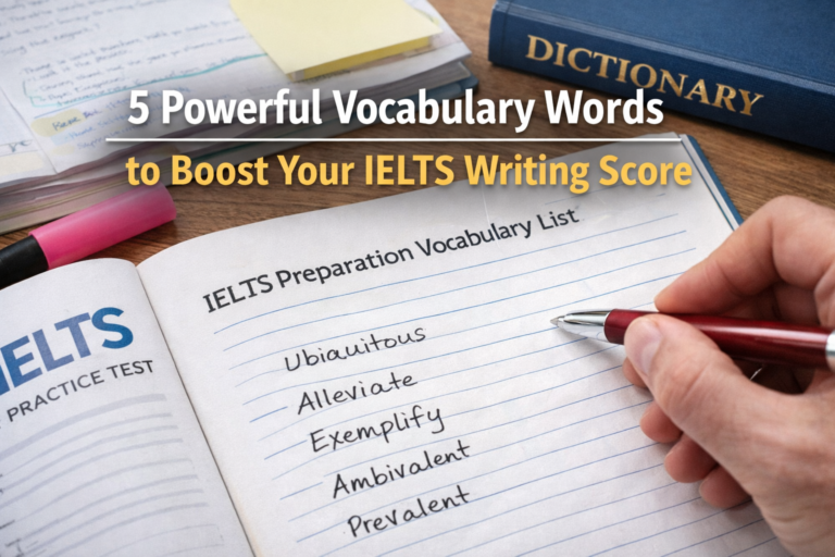 5 Powerful Vocabulary Words to Boost Your IELTS Writing Score